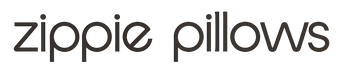 Zippie pillow horizontal logo in text. 